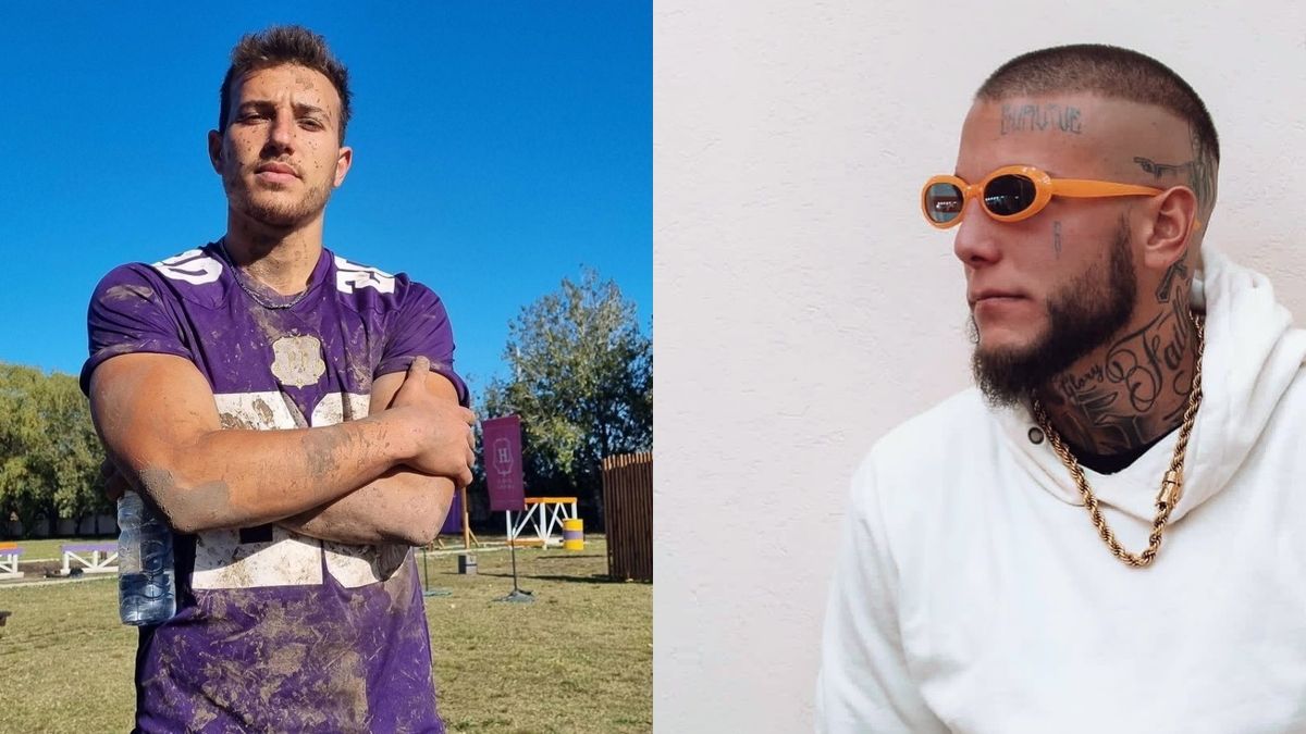 Martín Salwe y Alex Caniggia, finaliesta de El hotel de los famosos.&nbsp;