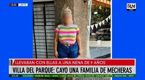 La policía detuvo a una familia de “mecheras” en Villa del Parque