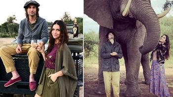 Zaira Nara y Jakob Von Plessen en Sudáfrica: con animales y mensajes de concientización
