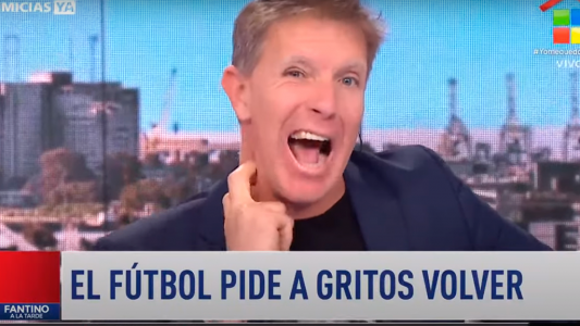 La furia de Fantino con el posible regreso del fútbol: Si vuelven con los papeles flojos les salto a la yugular