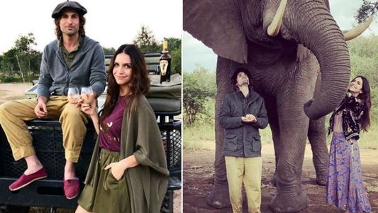 Zaira Nara y Jakob Von Plessen en Sudáfrica: con animales y mensajes de concientización
