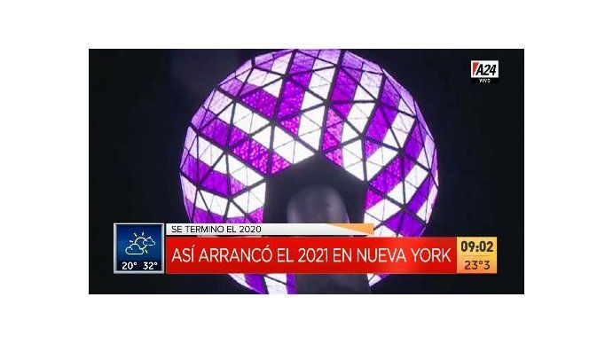 Nueva York: con fuegos artificiales y música, pero sin gente en Broadway