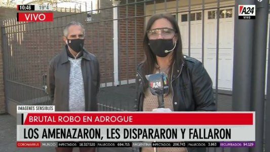 Ataque motochorro en Adrogué: un testigo del robo habló con A24