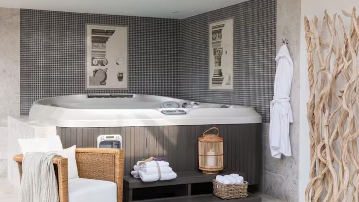 El jacuzzi especial para Kate y William. (Foto: Gentileza Caras)