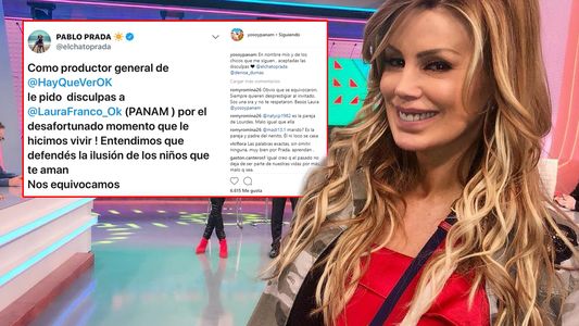 El pedido de perdón a Panam después del tape que generó malestar en el programa de Dumas y Listorti