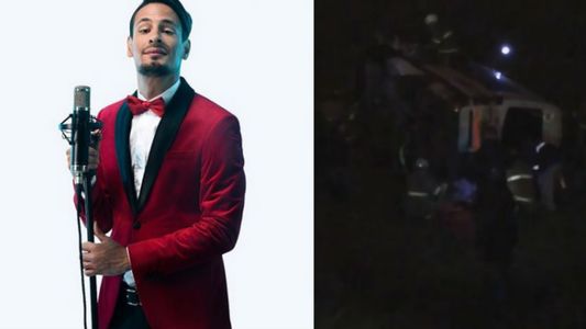 Volcó la camioneta de Rodrigo Tapari, ex líder de Ráfaga : Gracias a Dios, un milagro