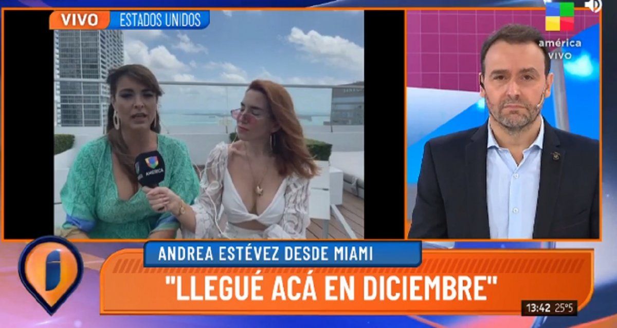 Andrea Estévez se vacunó contra el coronavirus en EE.UU