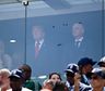 La reacción de Donald Trump al llegar al estadio de la final del Mundial
