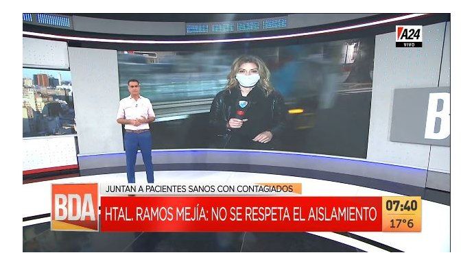 Denuncian que en el Hospital Ramos Mejía no se cumple el aislamiento de pacientes sanos y contagiados