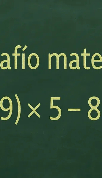 Desafío matemático: casi nadie logra resolverlo antes de los 10 segundos