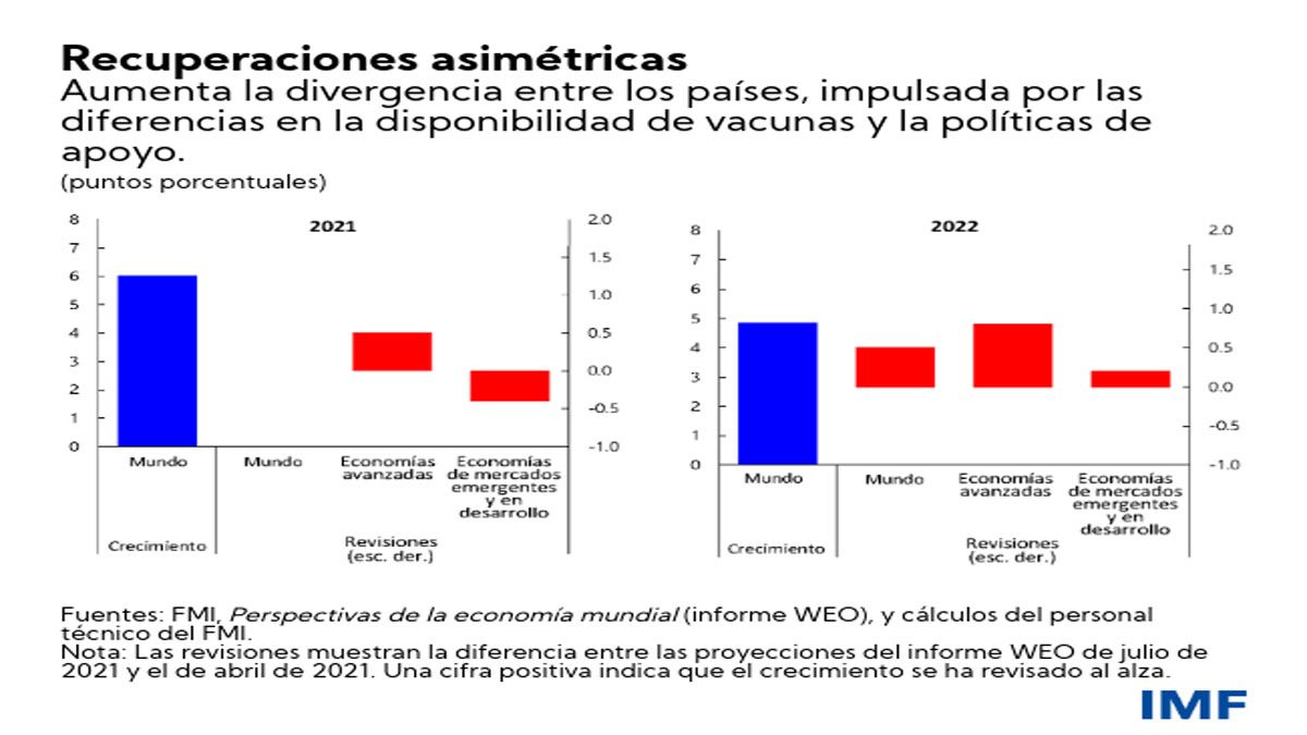 La recuperación plantea divergencias asimétricas (Foto: FMI)