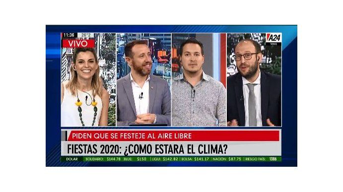 El clima para las Fiestas de fin de Año, según el pronóstico de A24
