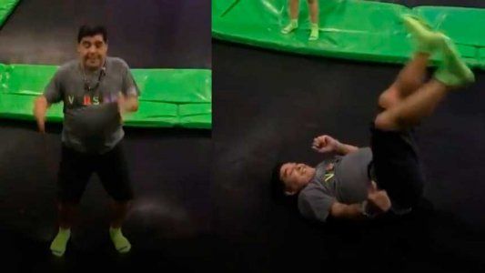 Maradona disfruta de sus hijos en México: los videos de la tarde de juegos con Diego Fernando y Jana