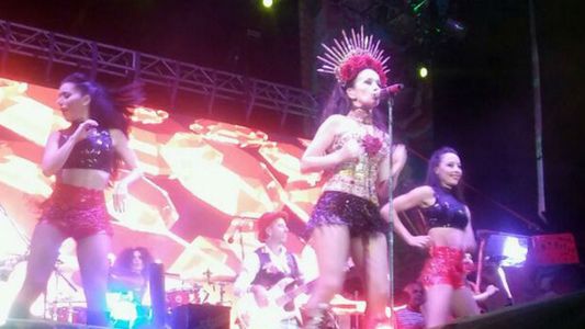 Natalia Oreiro cantó como Gilda en Mar del Plata