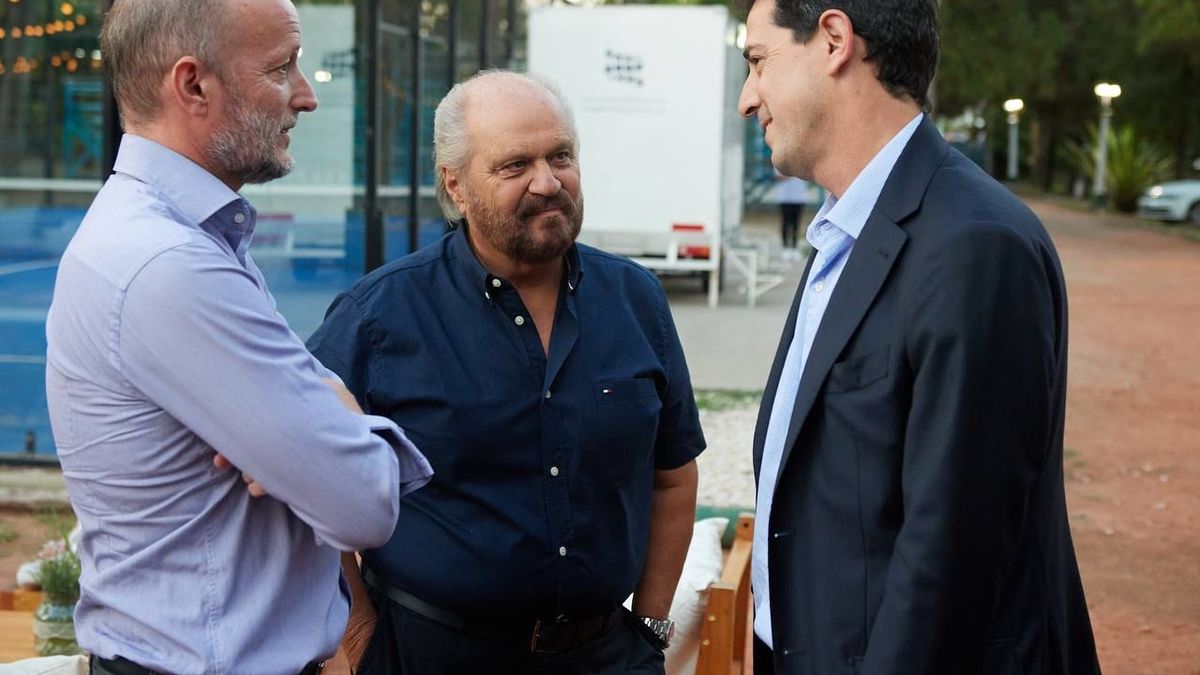 Martín Insaurralde, Alejandro Granados y Wado de Pedro, en la cumbre de Merlo (Foto: Frente de Todos).
