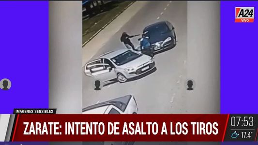 Zárate: impactante video de la emboscada, tiroteo y fuga
