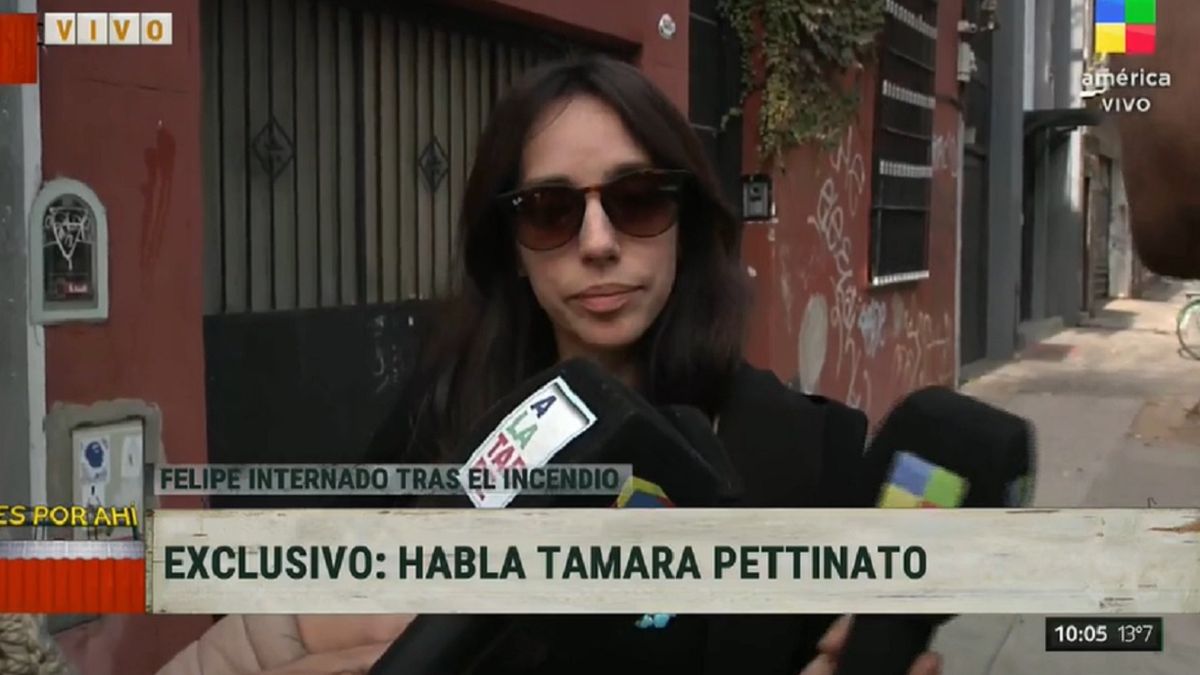 Tamara Pettinato habló sobre el trágico incendio en el departamento de Felipe