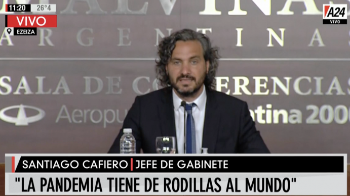 Cafiero: Se inicia el proceso de vacunación para argentinos y argentinas como se comprometió el Presidente