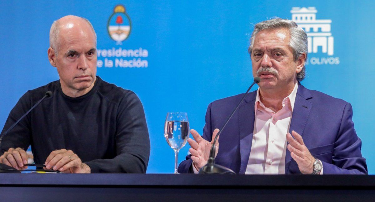 Horacio Rodríguez Larreta y Alberto Fernández.