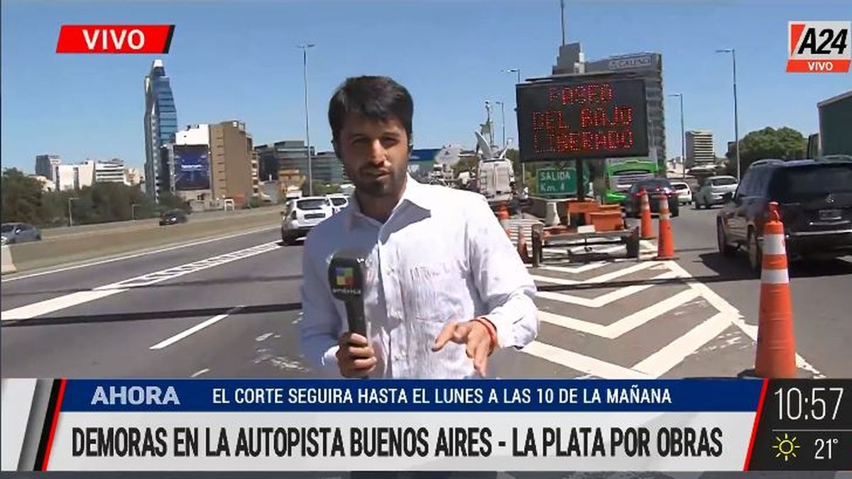 Caos de tránsito en la Ciudad: por dónde transitar y qué zonas evitar. (Captura de Tv)