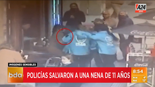 Policías de la ciudad salvaron a una nena de 11 años que se estaba ahogando