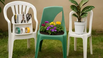 Cómo reutilizar sillas plásticas rotas: 4 ideas útiles para casa y jardín. (Imagen ilustrativa)