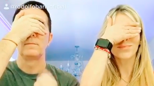 El romántico TikTok de Rodolfo Barili y su novia Lara Piro