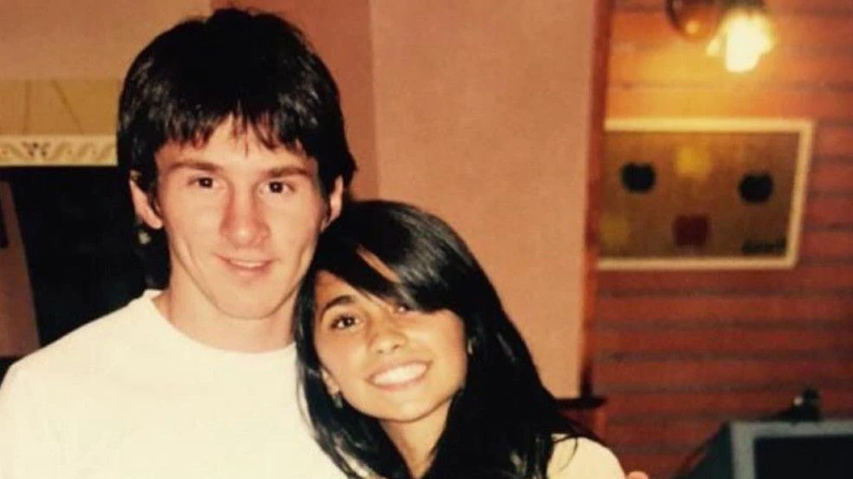 Lionel Messi y Antonela Roccuzzo de adolescentes.&nbsp;