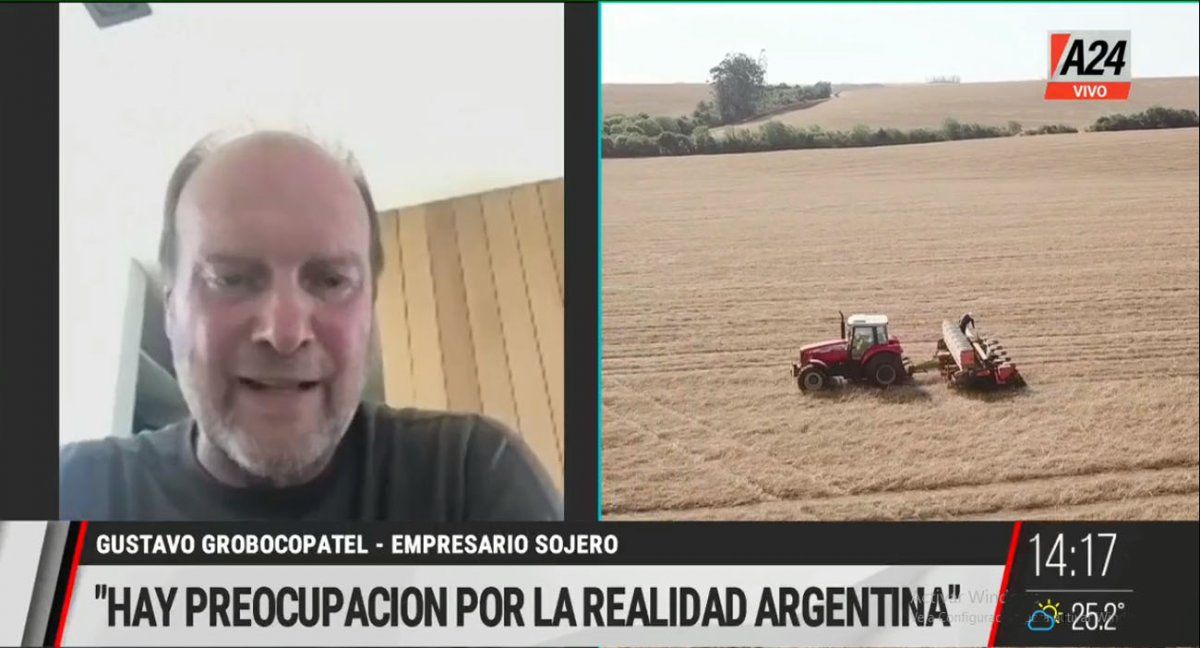 Gustavo Grobocopatel expresó su preocupación por la situación económica del país ( Foto: Captura de TV)