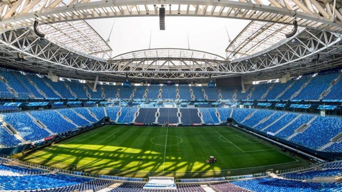 El estadio que iba a albergar la final de la Champions 2022 en San Petersburgo