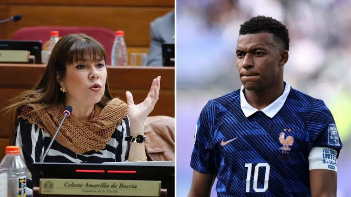La senadora paraguaya Celeste Amarilla cuestionó al delantero francés con duros comentarios en redes sociales. (Foto: A24)