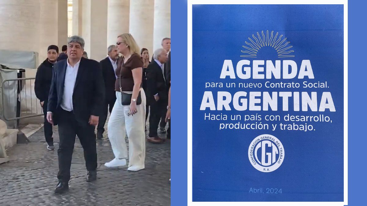 La CGT le dej&oacute; al papa un trabajo para una nueva Argentina. (Foto: A24.com)