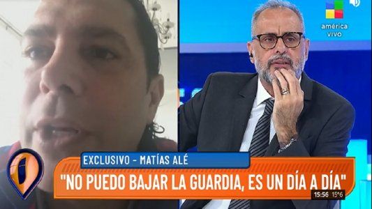 Matías Alé: No puedo bajar la guardia, es un día a día