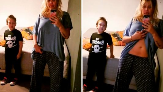 El hijo de Nazarena Vélez le prohíbe subir fotos sexies a su madre