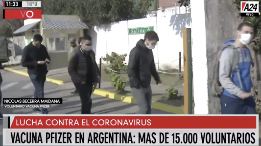 Comenzaron las pruebas de la vacuna de Pfizer contra el coronavirus en 4.000 voluntarios argentinos