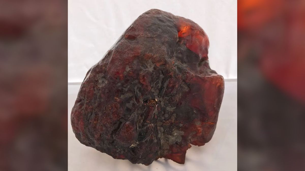 La piedra millonaria usada como traba de una puerta en Rumania. Foto: Internet. &nbsp;
