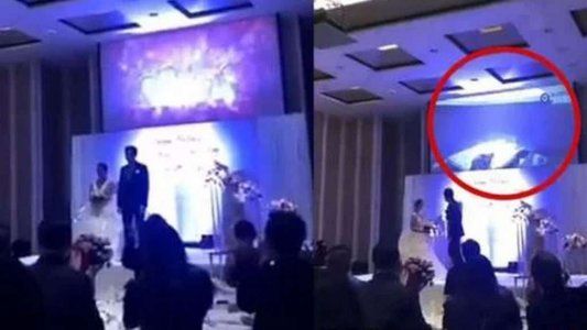 Un novio grabó a su novia siendo infiel con su cuñado y puso el video el día de la boda