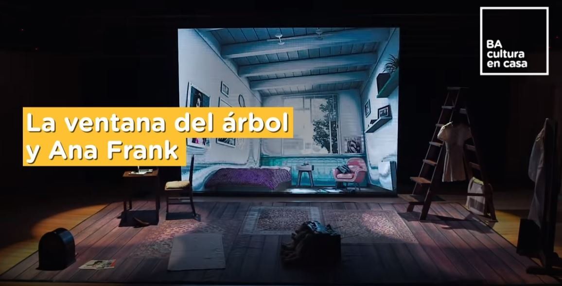 Una obra de teatro online para sobrellevar la cuarentena: La ventana del Arbol y Ana Frank