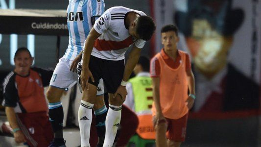 Pésima noticia para River: Exequiel Palacios se fracturó el peroné y estará 45 fuera de las canchas