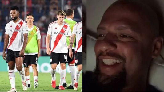 El picante festejo de Felipe Melo tras la derrota de River ante Talleres