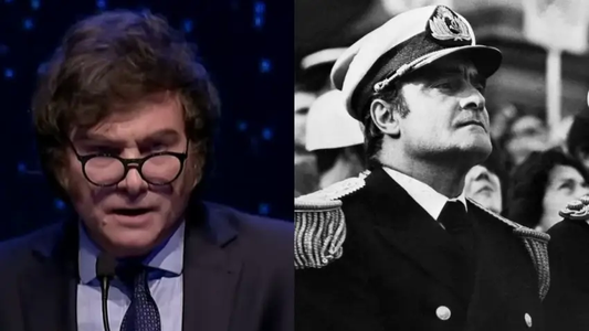 Javier Milei usó un discurso de Emilio Massera para justificar a la última dictadura