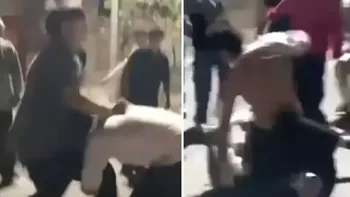 ¡Matalo, matalo!: el brutal video de la batalla campal contra un chico a la salida de un boliche