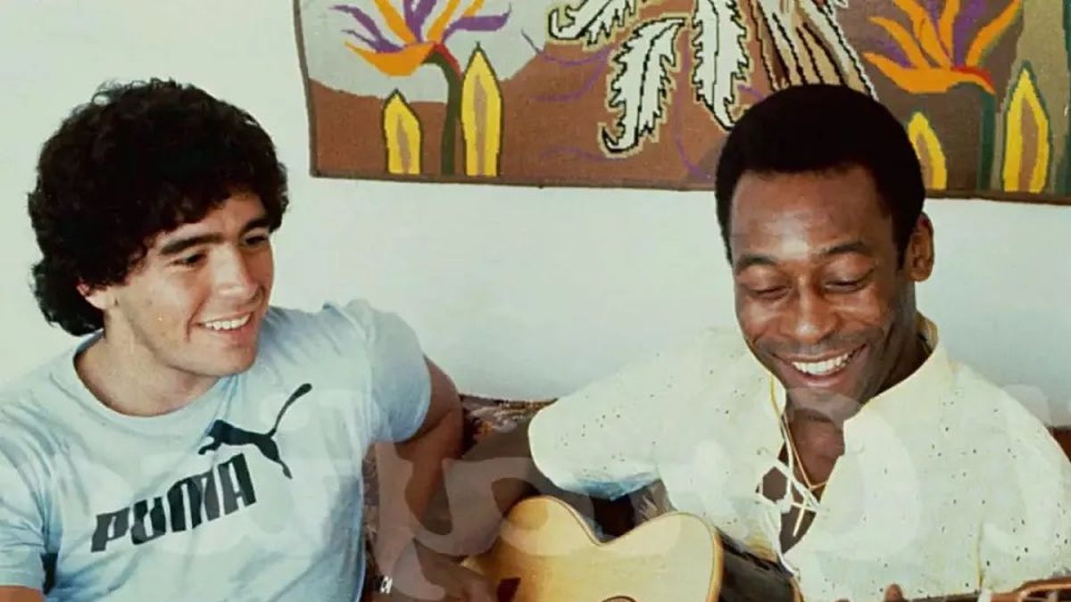 Los hijos de Maradona homenajearon a Pelé: Así te vamos a recordar (foto: Twiter)