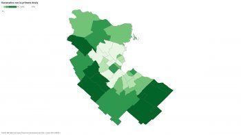 ¿Cómo viene el mapa de vacunación en el conurbano?