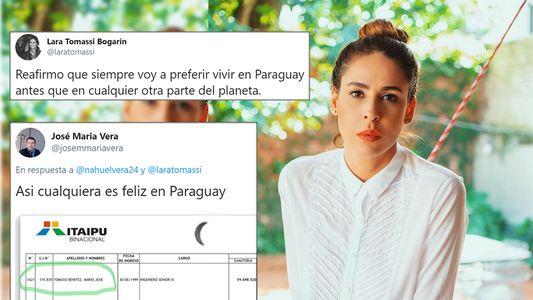 Así cualquiera es feliz en Paraguay: tuiteros reprochan a Lara Tomassi