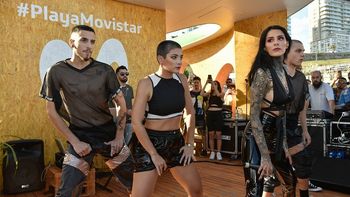 Movistar arrancó el verano con la inauguración de su parador en Playa Grande