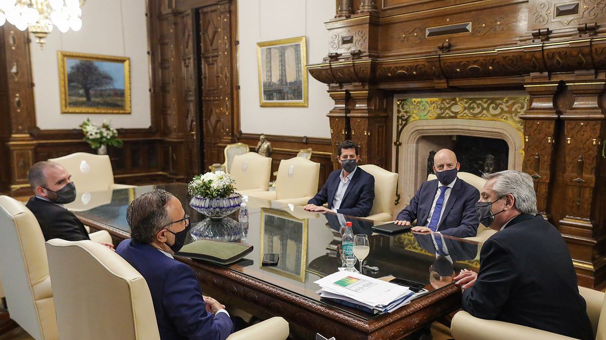 Alberto Fernández recibió a los directivos de Syngenta.&nbsp;