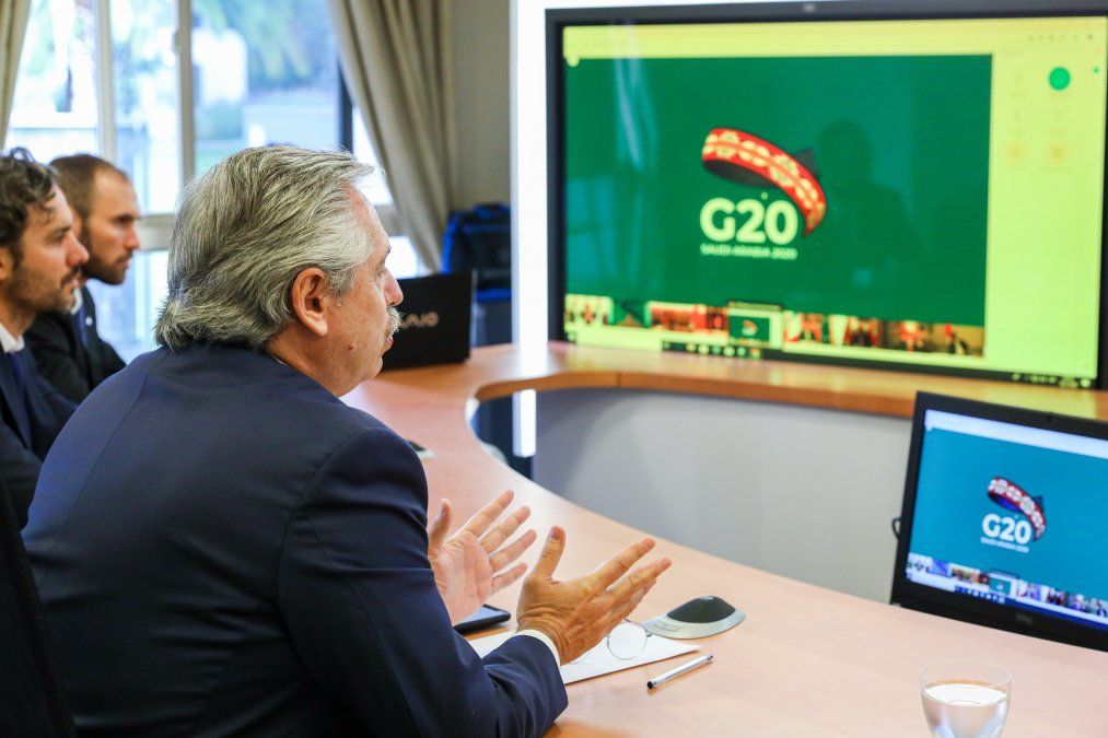 Cumbre virtual del G20: Alberto Fernández llamó a “un gran pacto de solidaridad global” y pidió crear un fondo humanitario