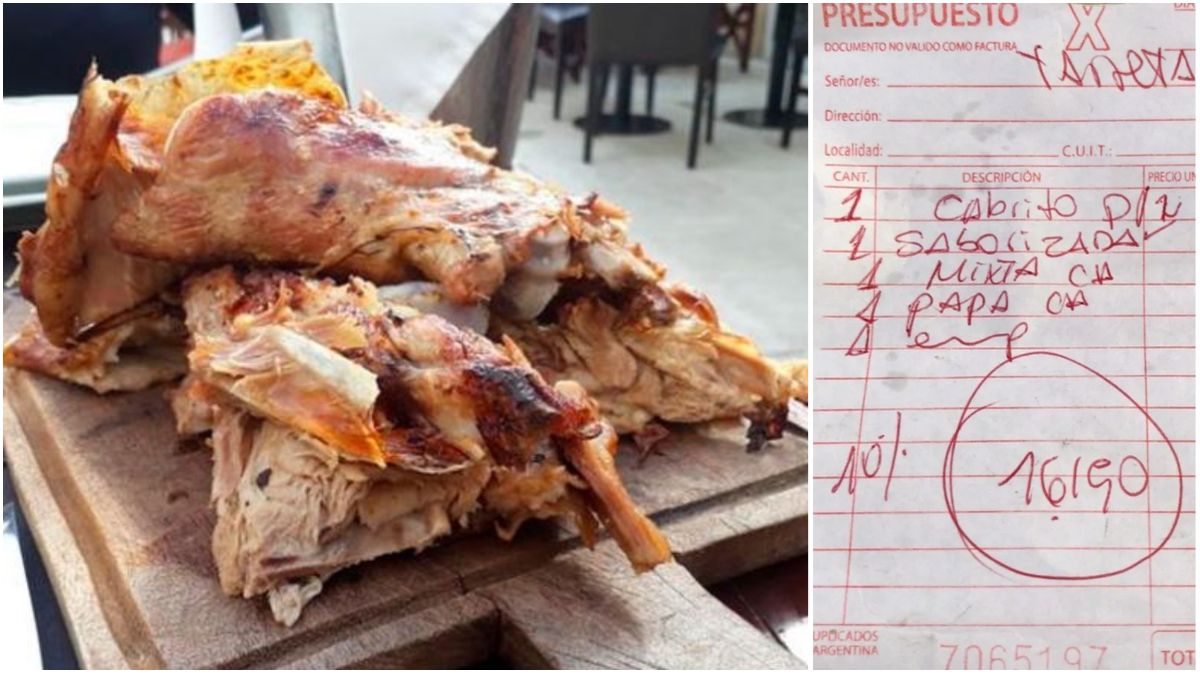 Dos turistas gastaron una elevada suma por un almuerzo sobre la ruta 38.