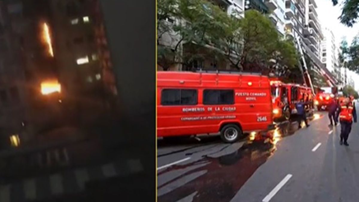 Impactante incendio en Recoleta: una explosión